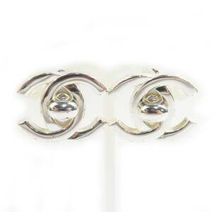 Chanel Cc Logo Clip-On Earrings Silver- #209563C73B